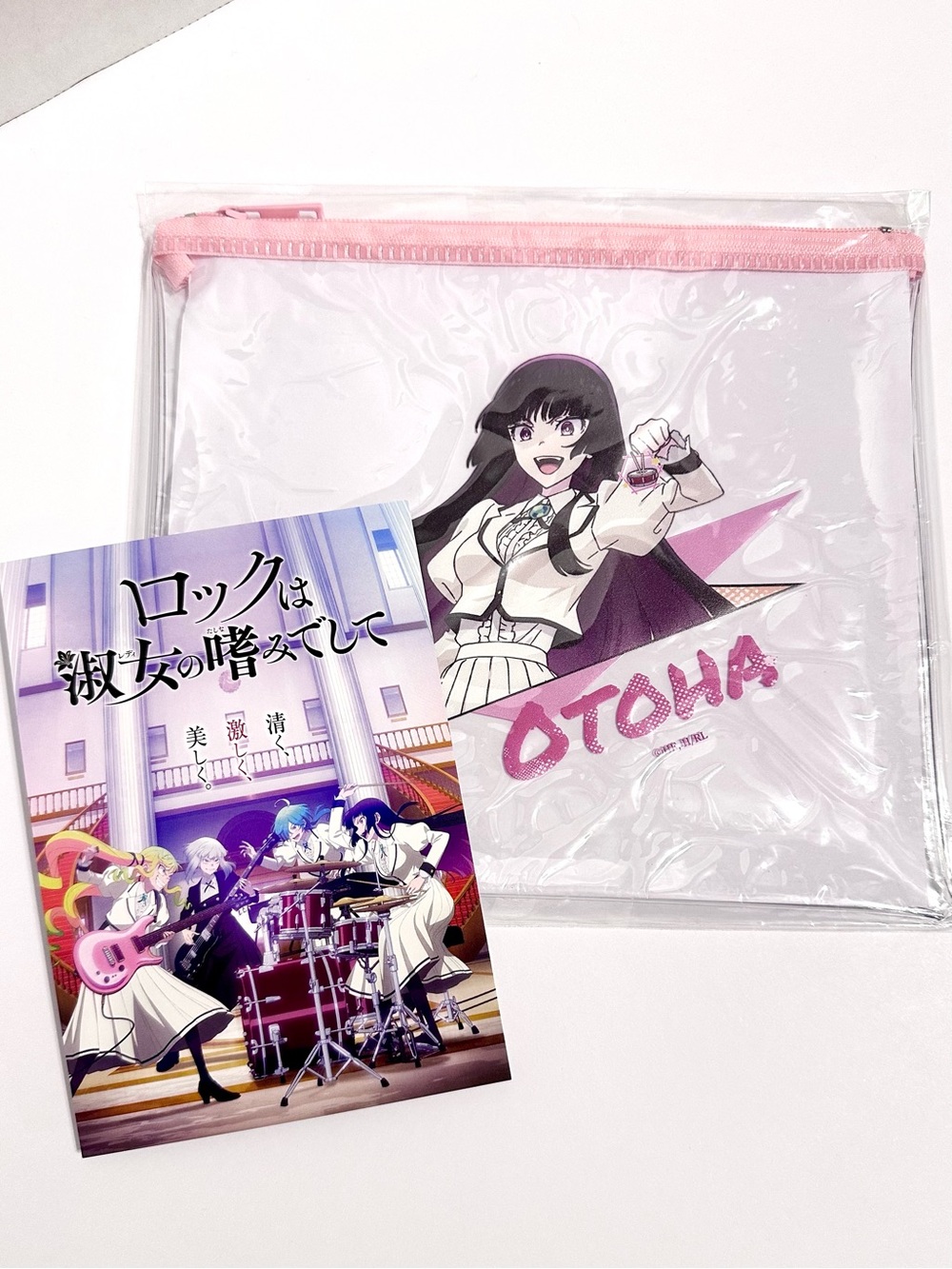 Rock is a Lady’s Modesty Clear Pencil Makeup Pouch with Bonus postcard - Otoha